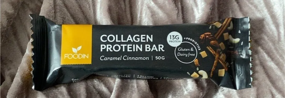 Collagen protein bar: caramel cinnamon