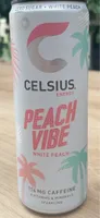 Celsius Energy Peach Vibe White Peach
