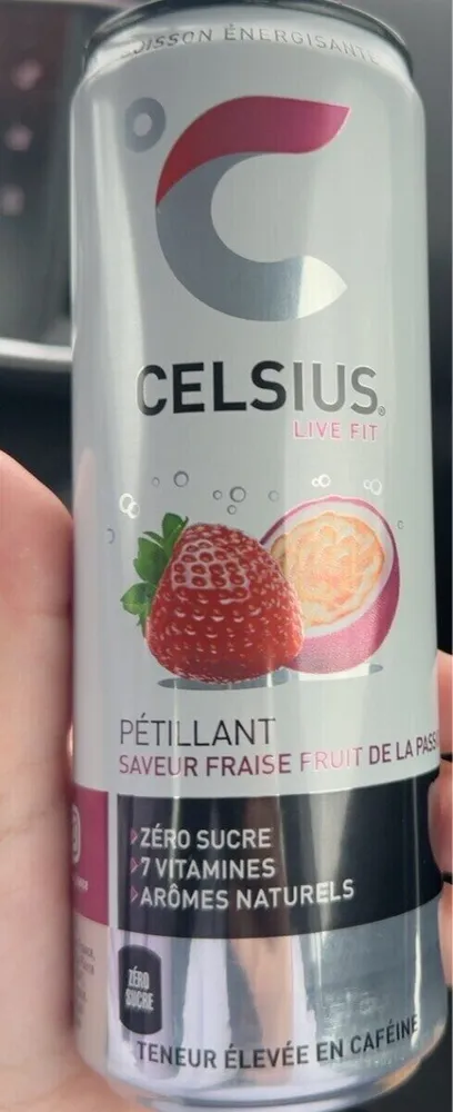 Boisson Pétillante Fraise Fruit De La Passion