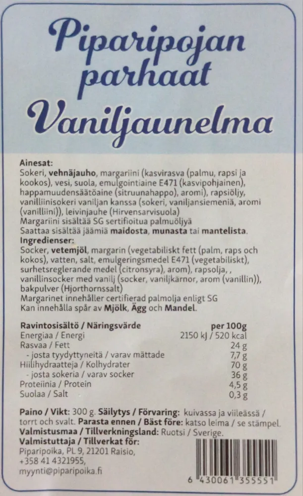 Vaniljaunelma