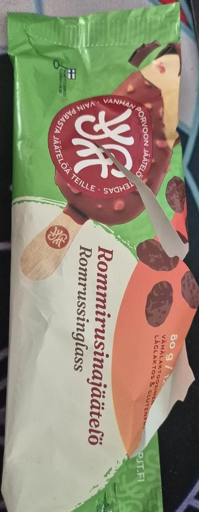 Rommirusinajäätelö