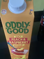 Juicy peach & raspberry soygurt