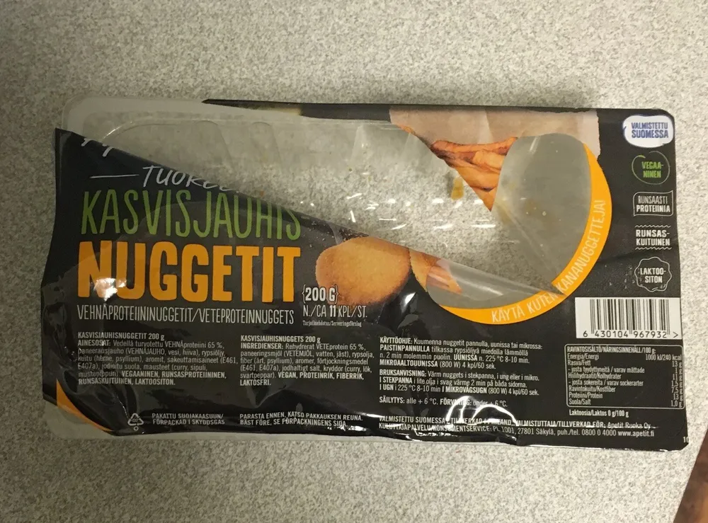 Kasvisjauhisnuggetit