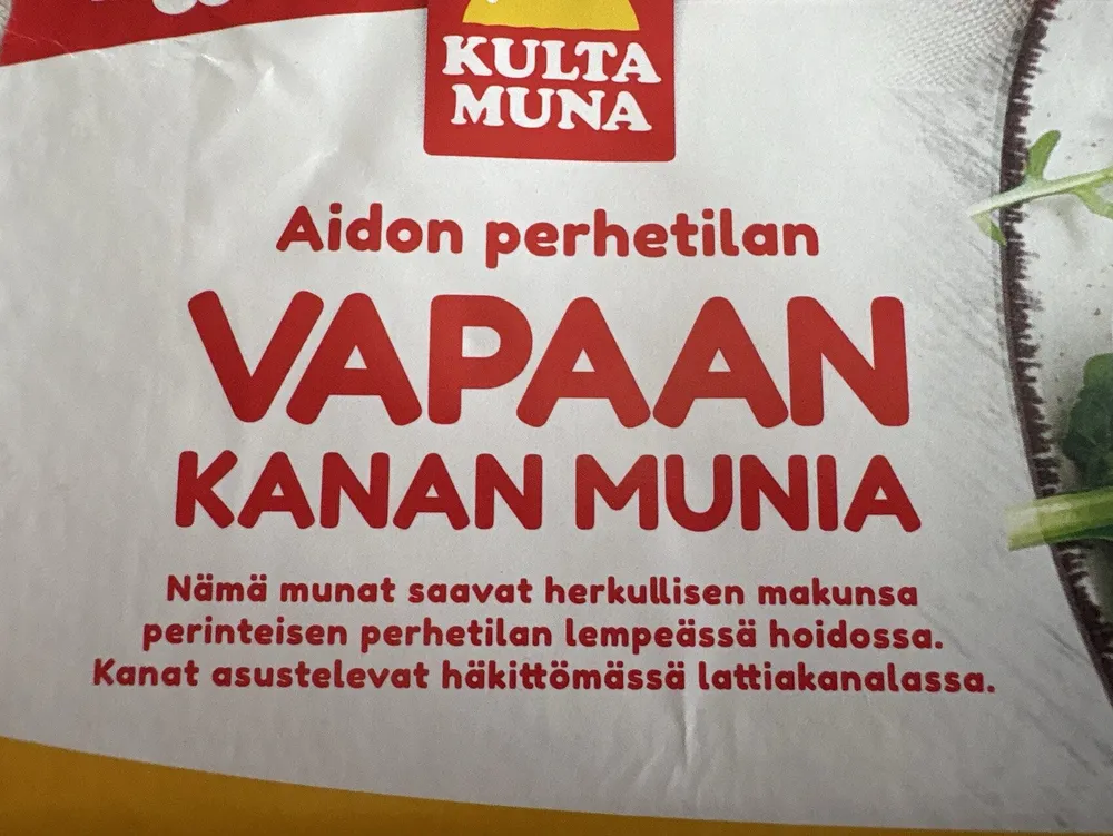 Aidon perhetilan vapaan kanan munia
