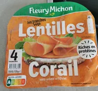 Tranches végé lentilles de corail