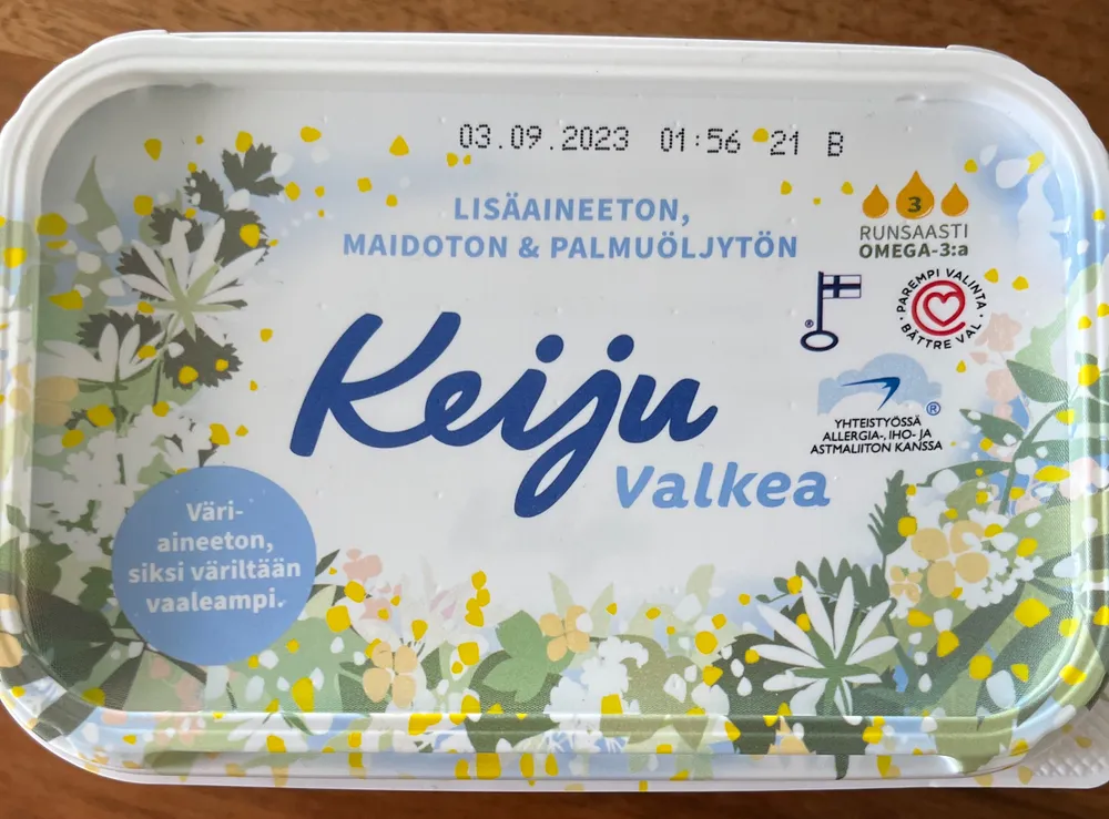 Keiju Valkea lactose-free rapeseed oil margarine 60