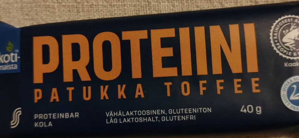 Proteiinipatukka Toffee