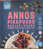 Kardemummalla maustettu marjainen pikapuuro