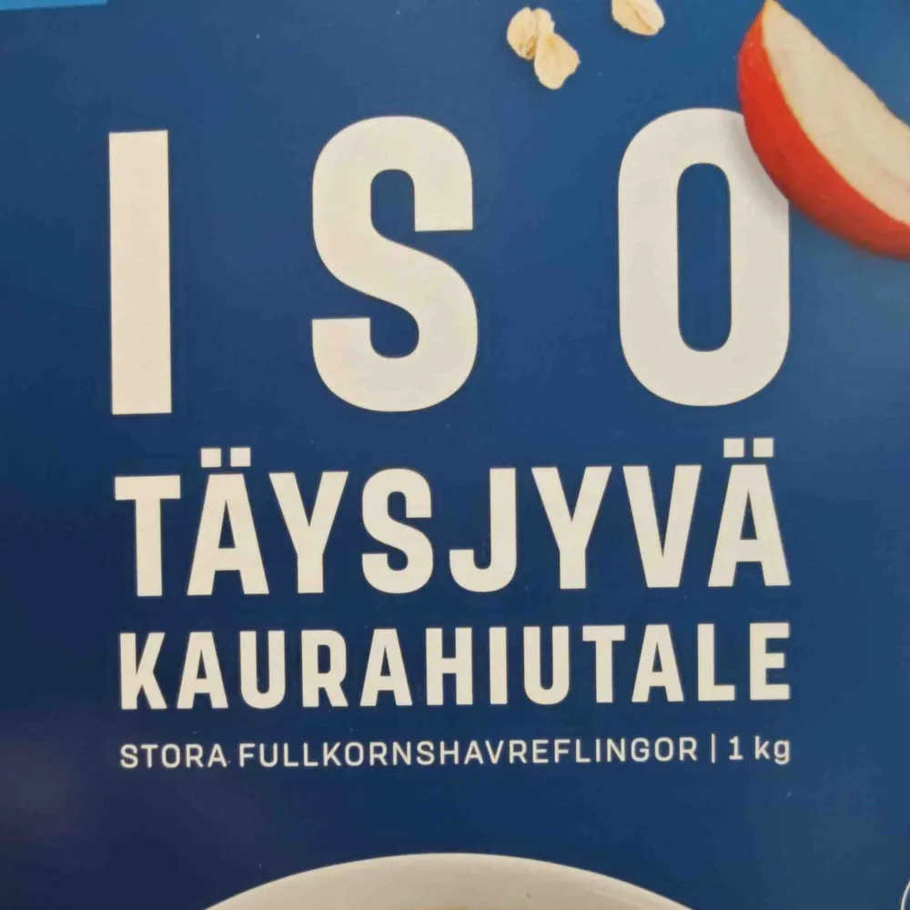 Iso täysjyväkaurahiutale