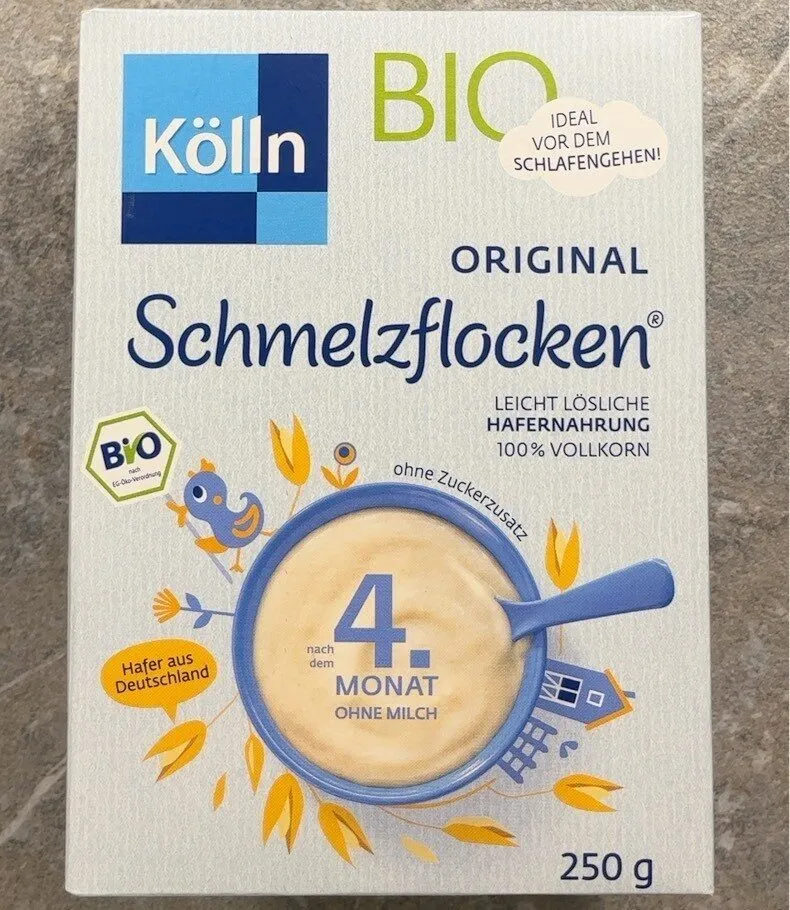 Kölln Schmelzflocken 4. Monat ohne Milch