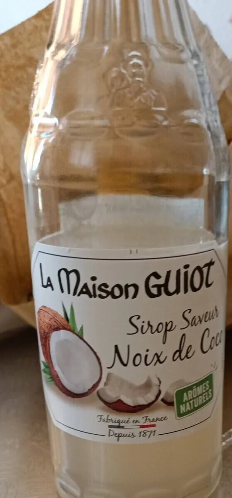 Sirop saveur noix de coco