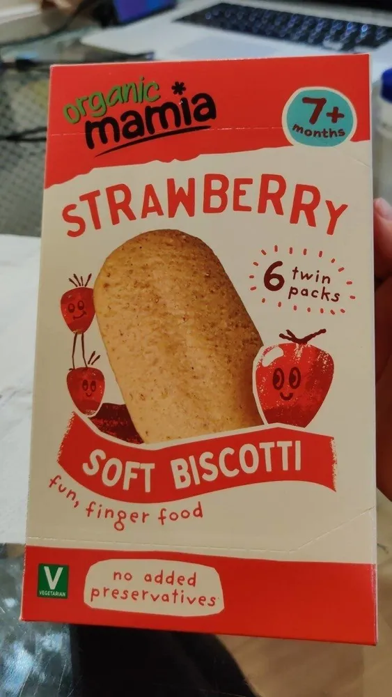 Strawberry soft biscotti