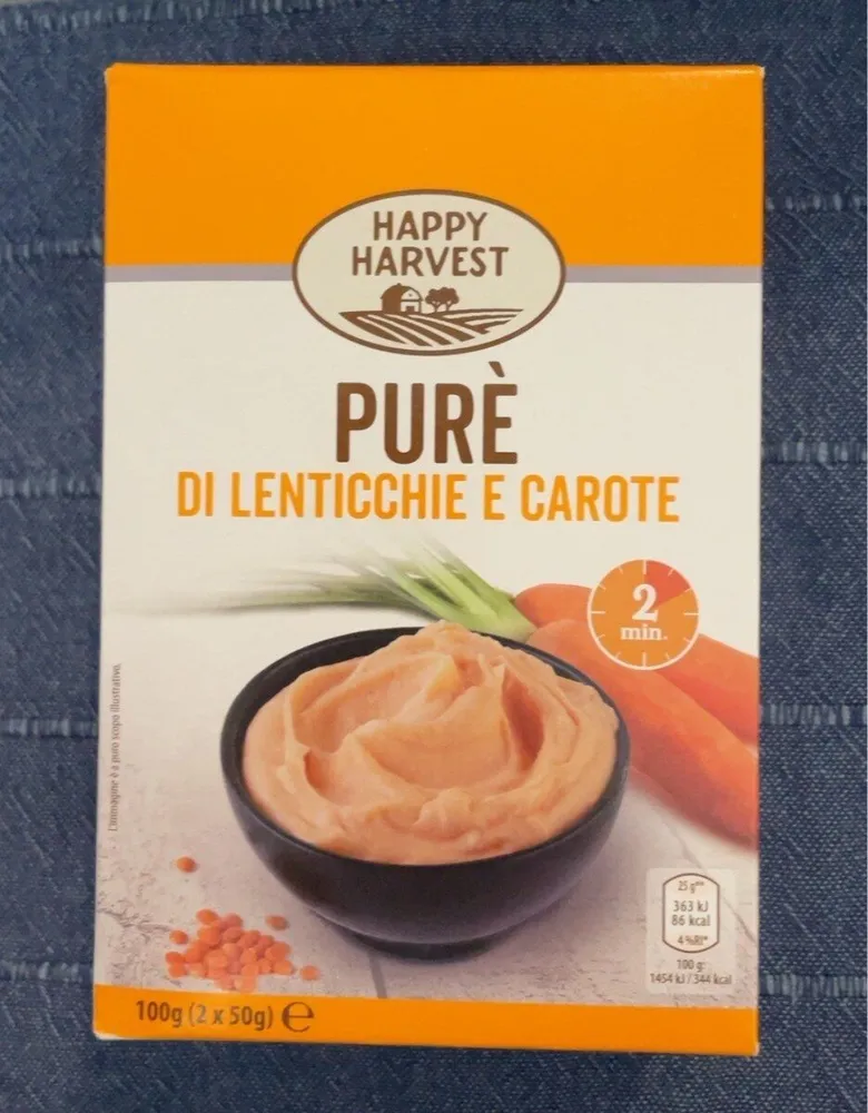 Pure lenticchie e carote
