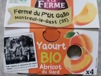Yaourt bio abricot du Gard