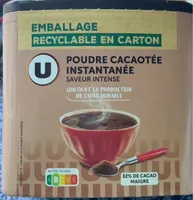 Poudre cacaotée instantanée