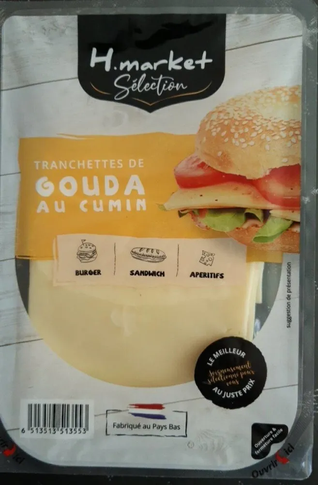 Tranchettes de Gouda au Cumin