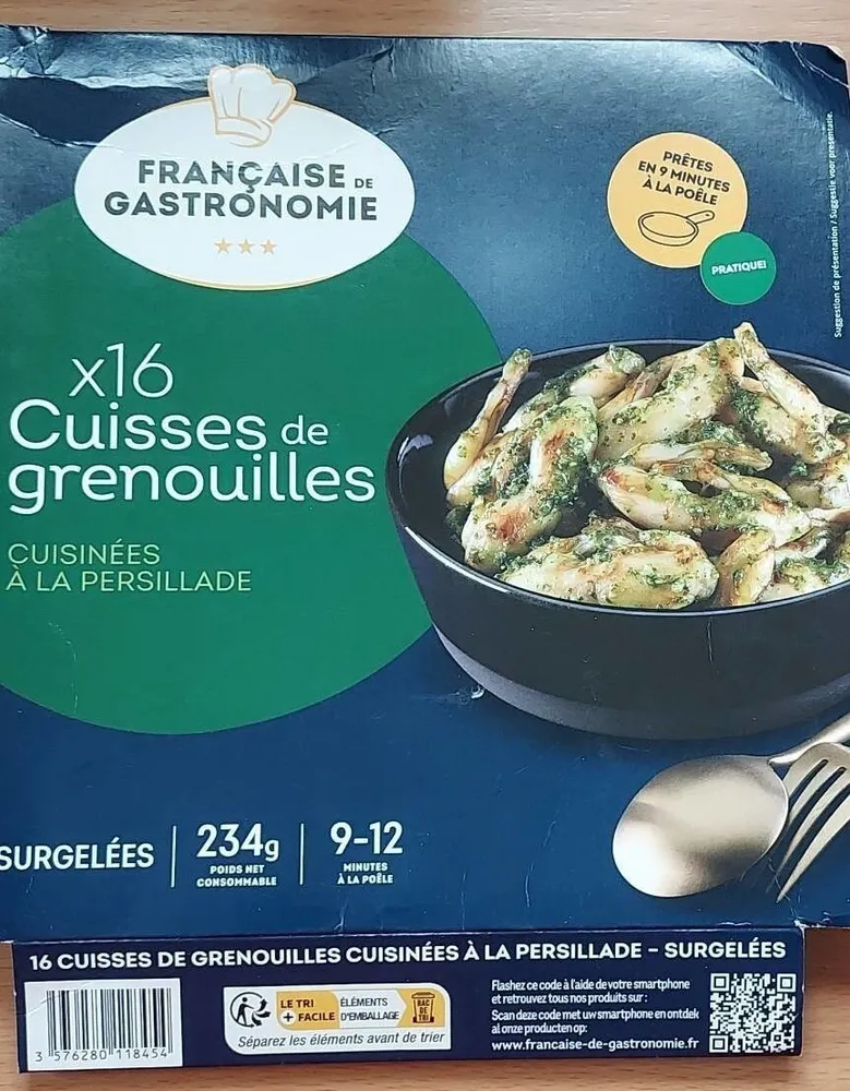 16 X cuisses de grenouilles cuisinées à la persillade