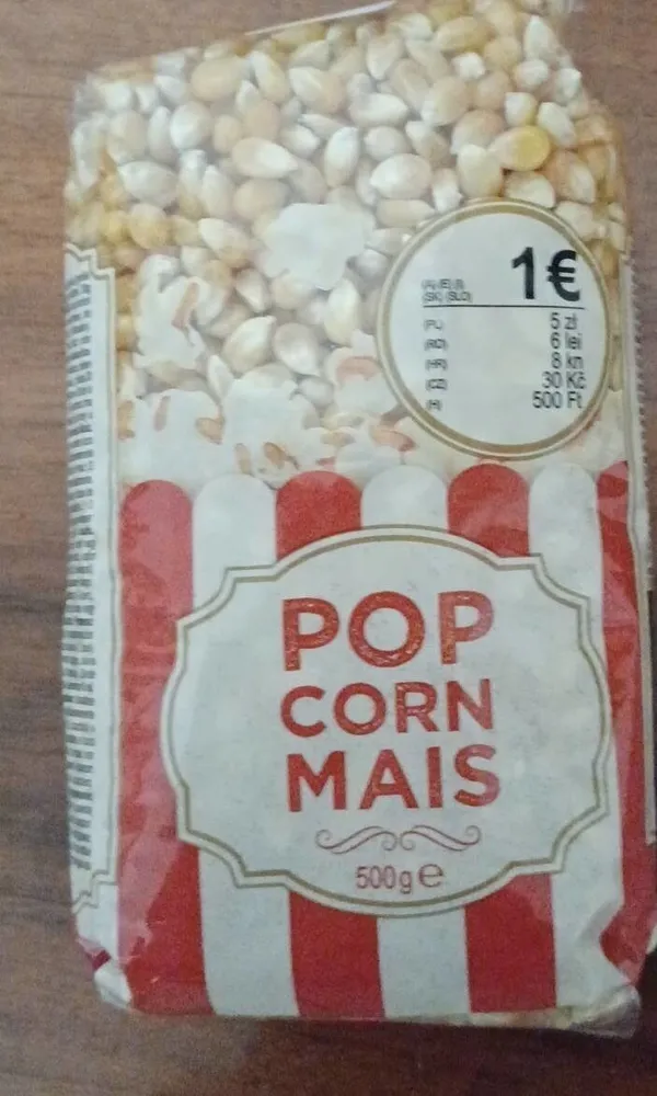 Pop corn mais