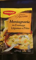 Soupe déshydratée montagnarde au fromage légumes et pâtes