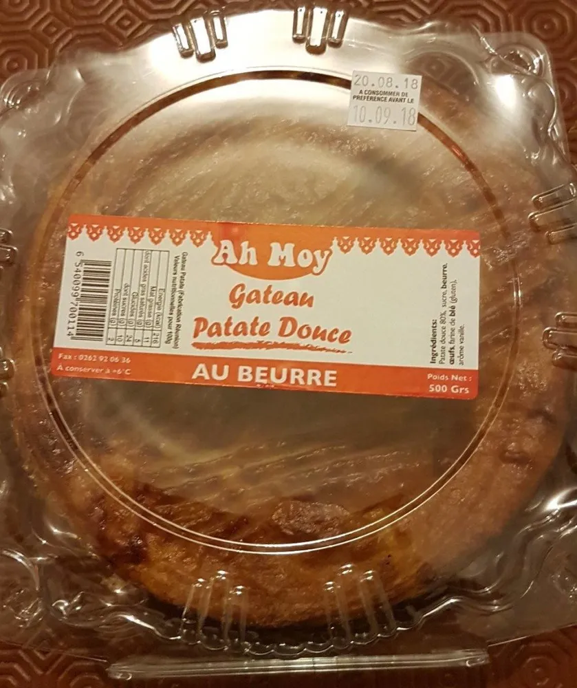 Gateau patate douce