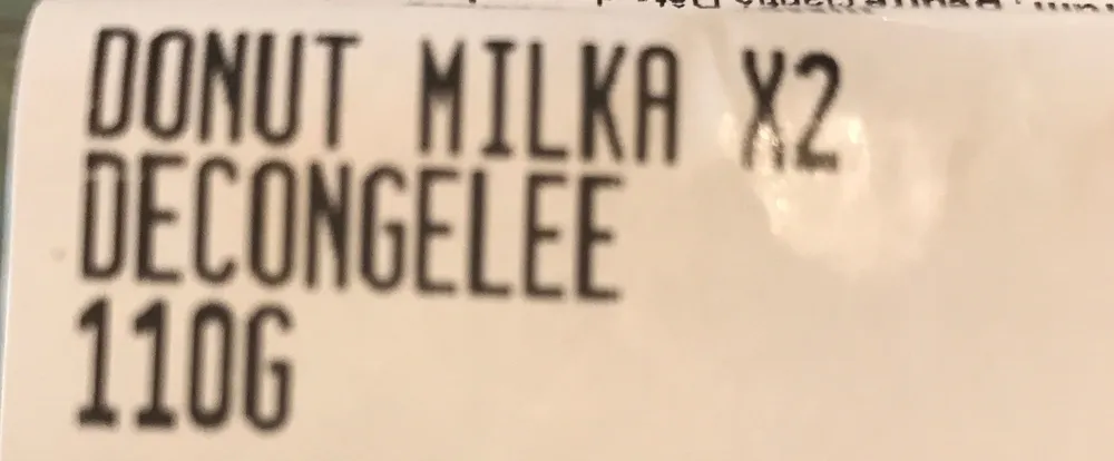 Donut chocolat milka
