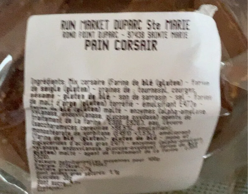 Pain corsaire tranché