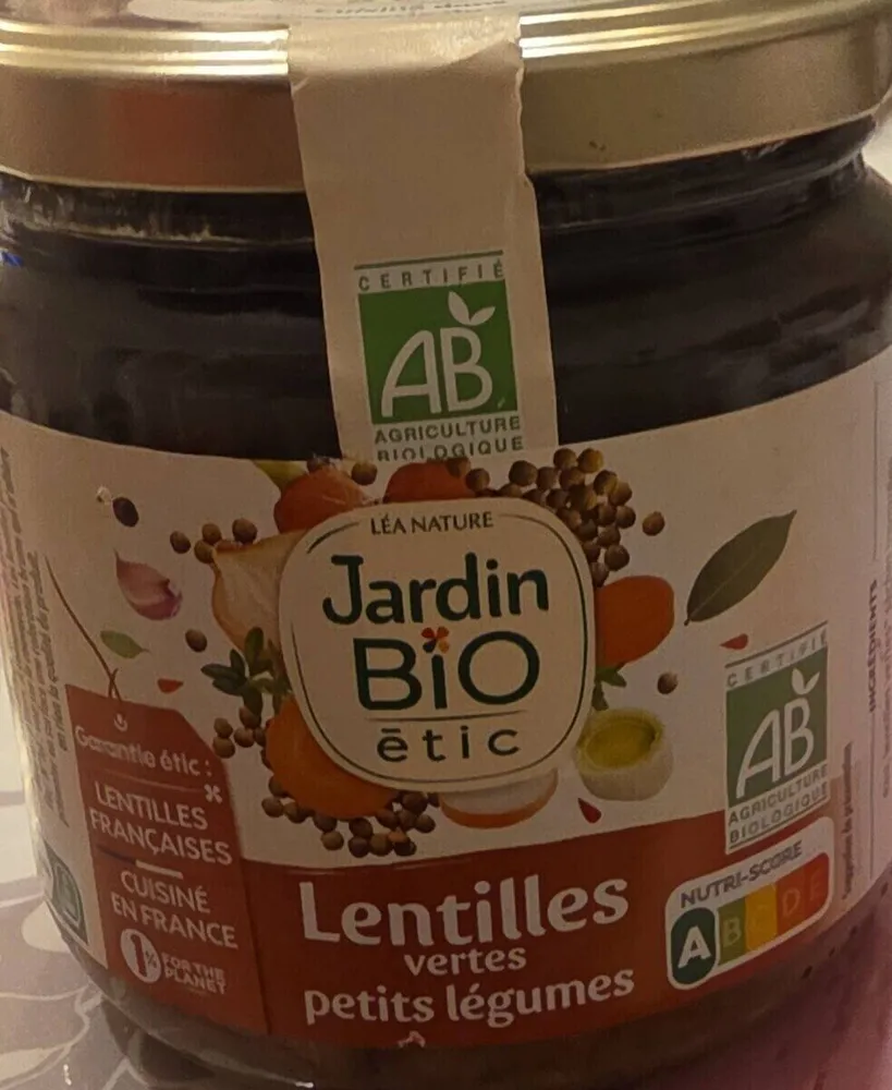 Lentilles vertes petits légumes
