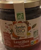 Lentilles vertes petits légumes