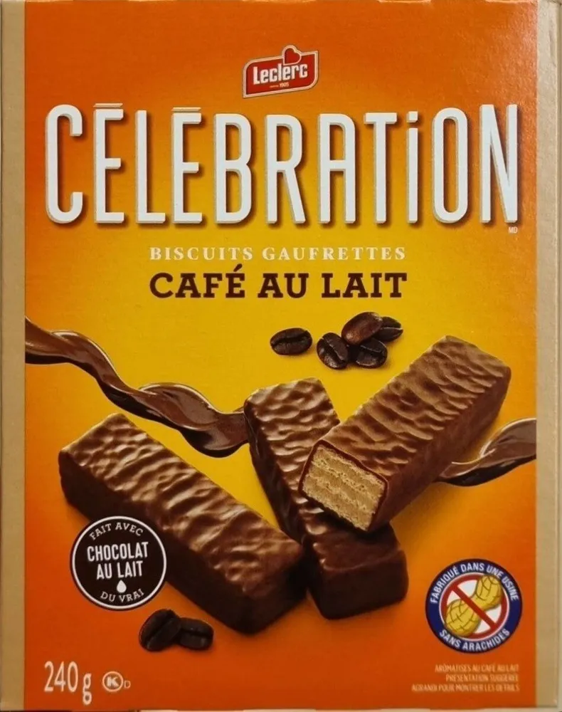 Célébration Biscuit Gaufrettes Café Au Lait