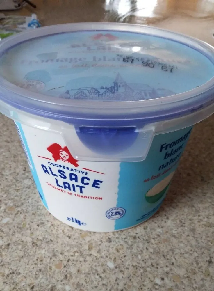 Fromage blanc nature au lait demi-écrémé