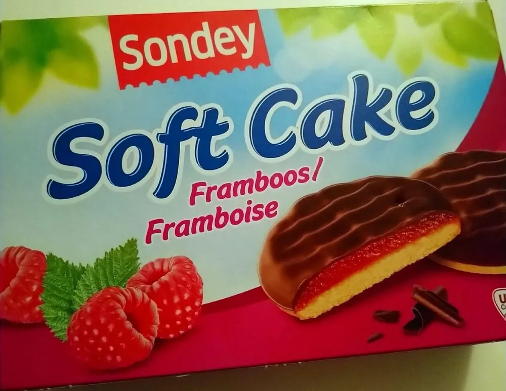Soft cake framboise