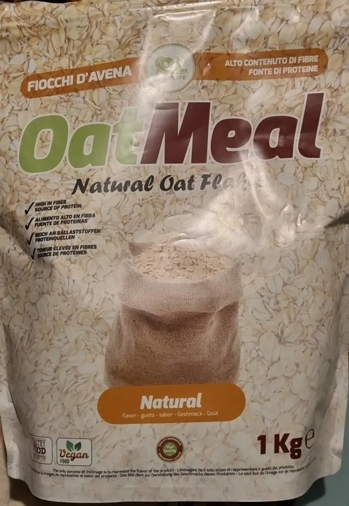 Oatmeal natural oat flakes
