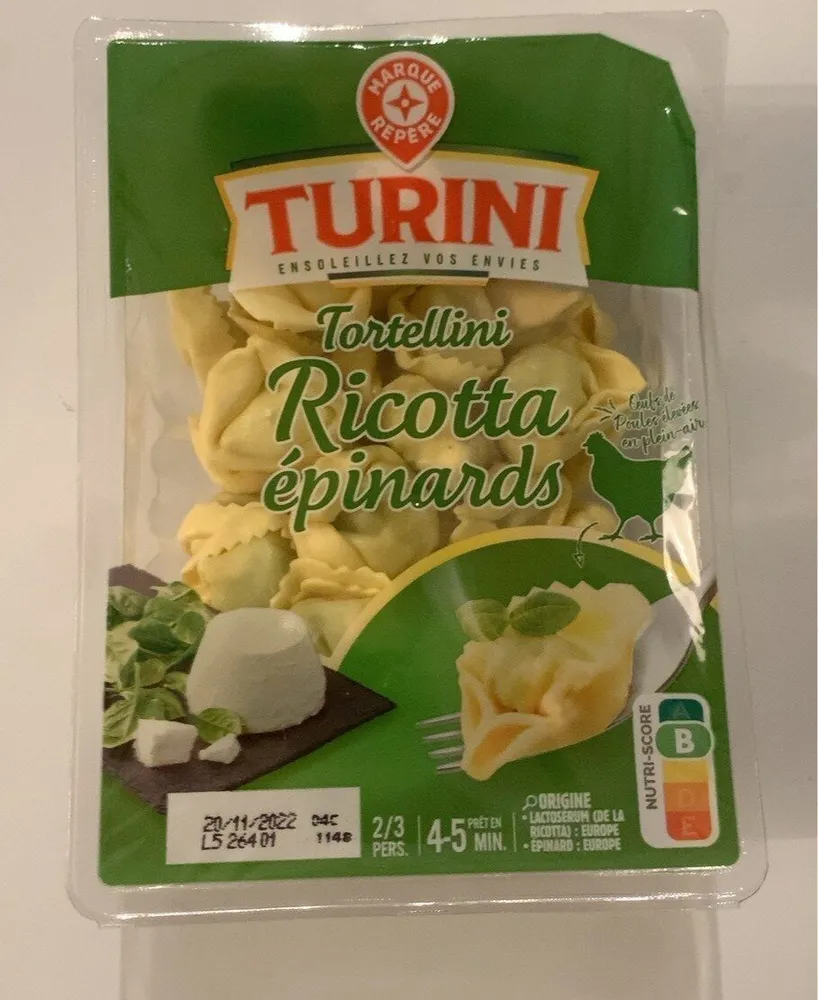 Tortellini ricotta épinards