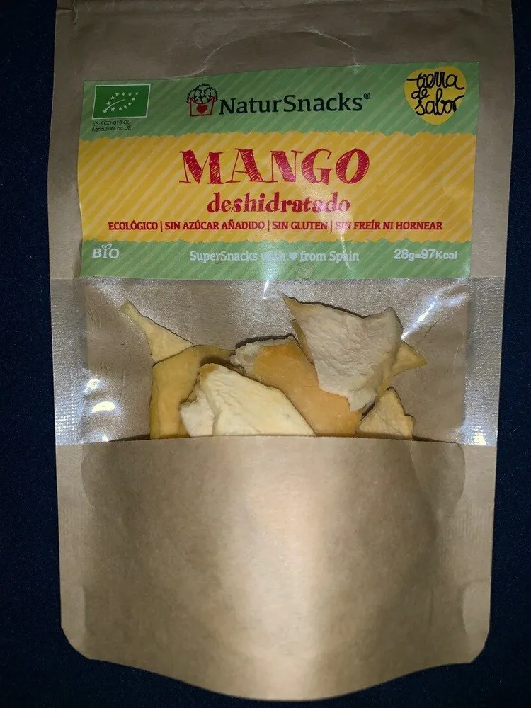 Snack mango deshidratado