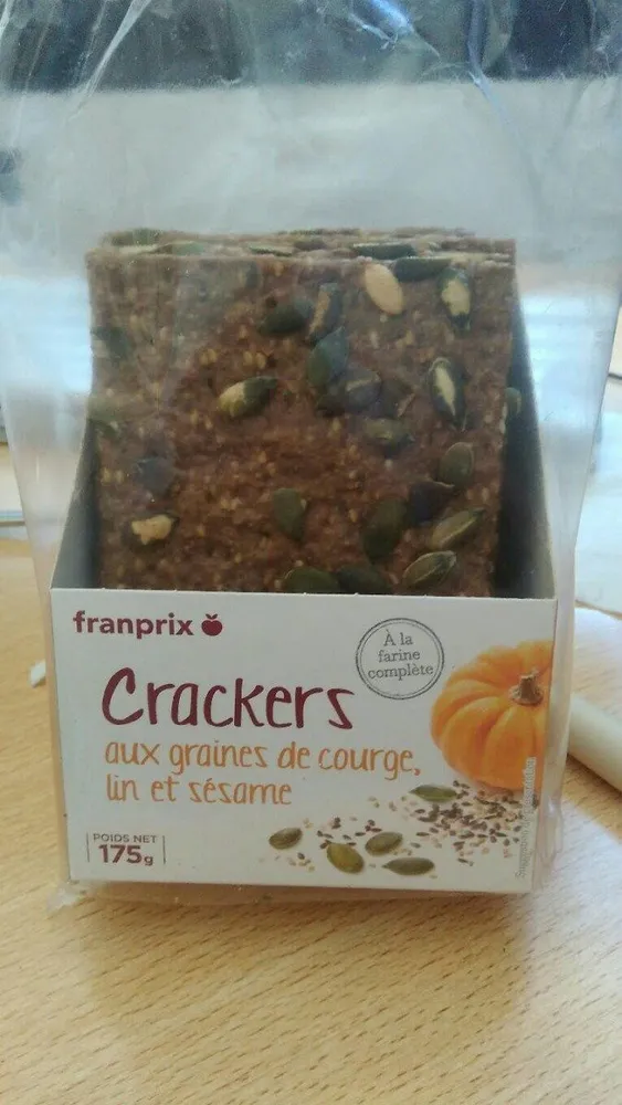 Biscuits salés aux graines de courge, lin et sésame