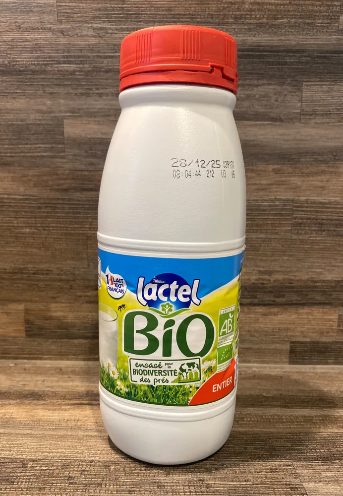 Lait entier bio