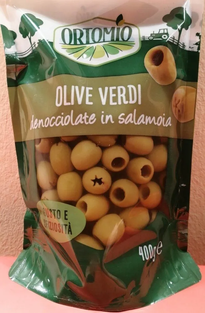 Olive verdi denocciolate in salamoia