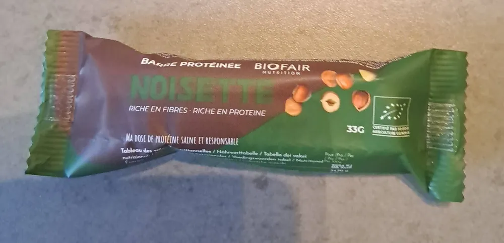 Barre protéinée noisette