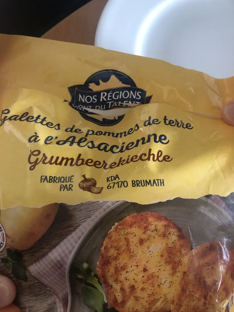 Galettes de pommes de terre à l'Alsacienne — Grumbeerekiechle