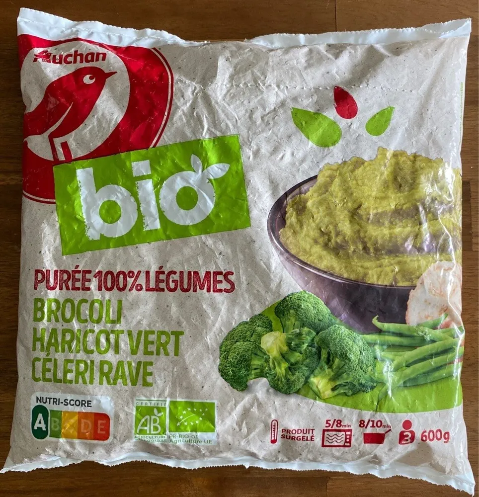 Purée Brocoli, Haricot Vert, Céleri Rave