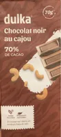 Chocolat noir au cajou