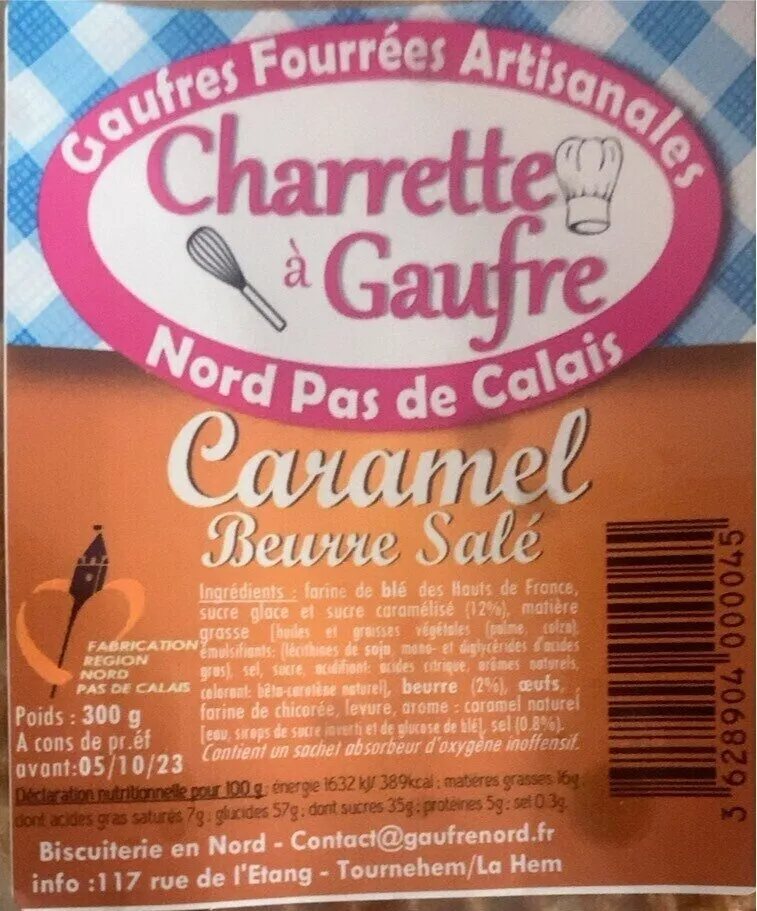 Gaufres fourrés caramel beurre salé