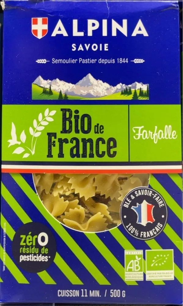 Farfalle Bio de France
