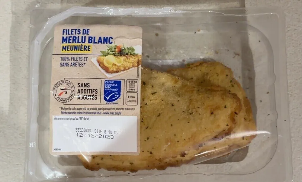Filets de merlu blanc meunière