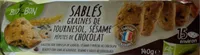 Sablés graines de tournesol sésames pepites de chocolat
