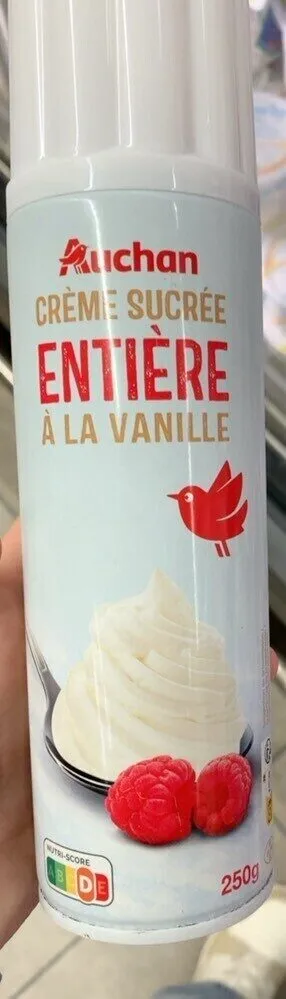 Crème sucrée entière a la vanille