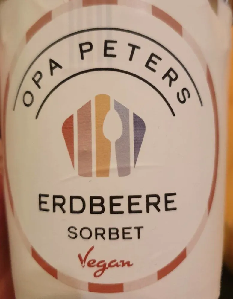 Erdbeere Sorbet