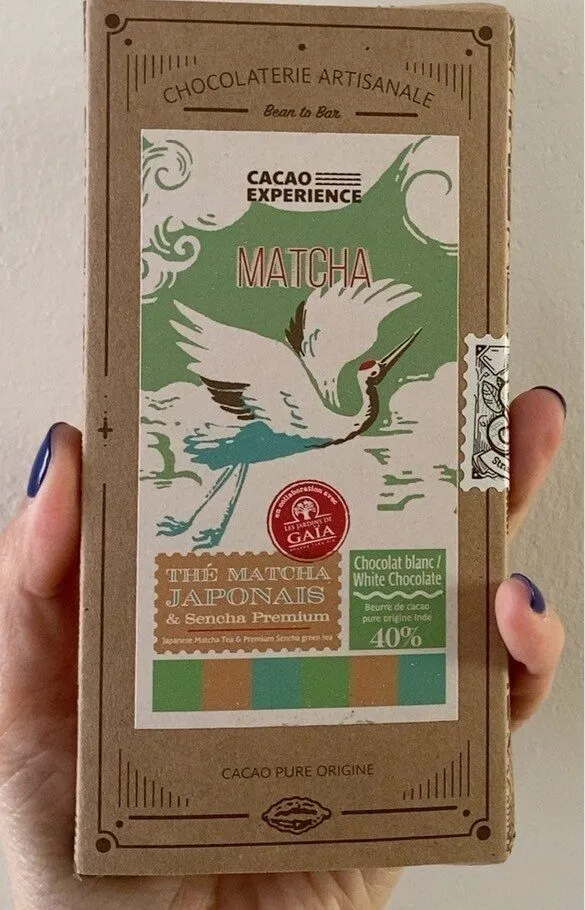 Matcha white chocolatr