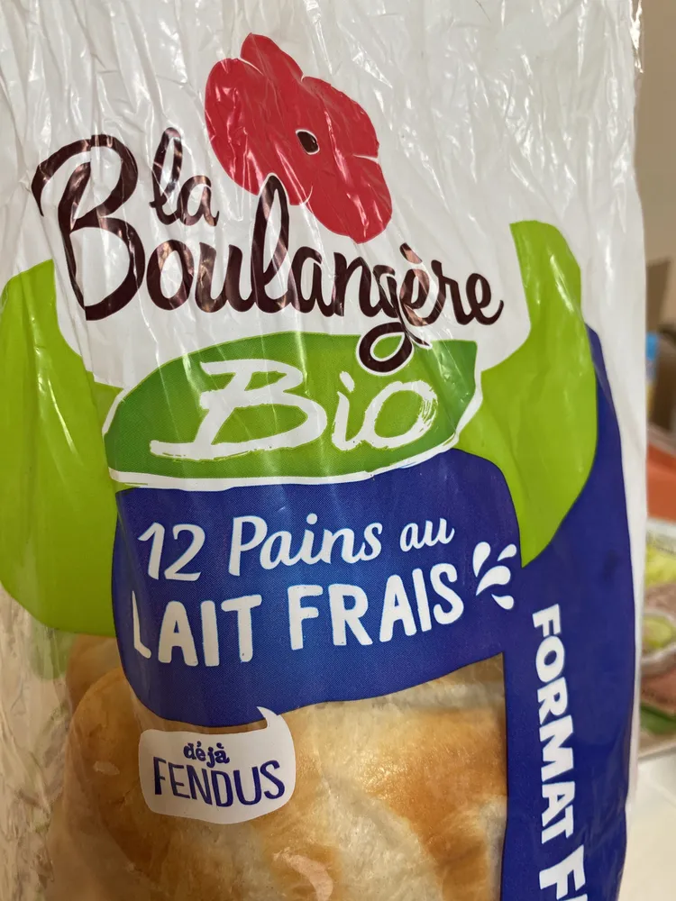 12 pains au lait frais bio