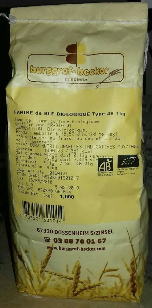 Farine de blé type 45